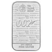 1 oz James Bond 007 Diamonds Are Forever 999 Silver Bar The Royal Mint
