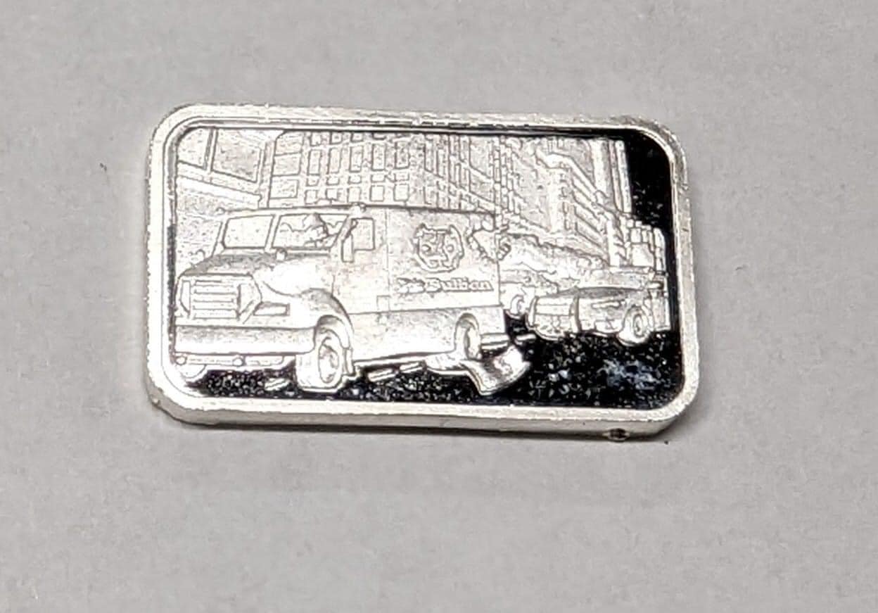 1/10oz Pure 999 Silver Heist Series Armored Truck Bars by Pit Bullion Mint