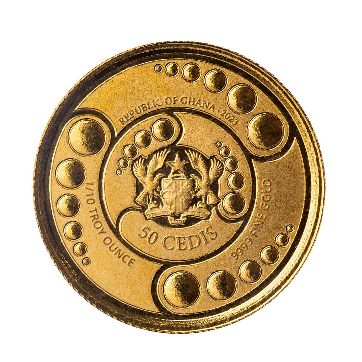 Scottsdale Mint 2023 Ghana Alien 1/10th oz Gold BU Coin