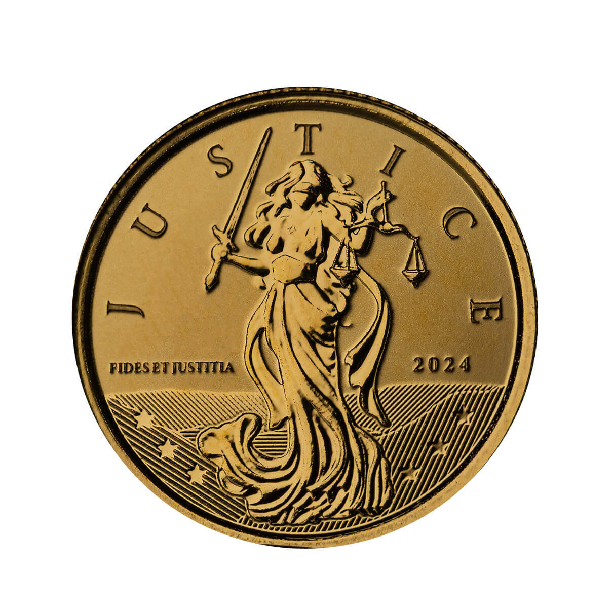 Scottsdale Mint 2024 Gibraltar Lady Justice 1/10th oz Gold Coin