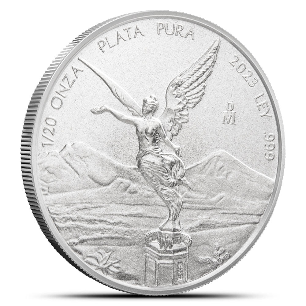 1/20 oz 999 Pure Silver 2023 Mexico Libertad BU