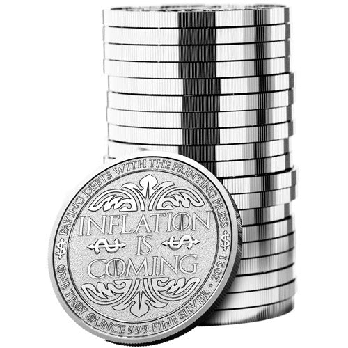 1 oz Inflation is Coming 999 Pure Silver Round