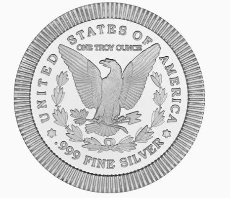 1 OZ 999 SILVER STACKABLE ROUND MORGAN SILVERTOWNE