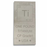 Elemetal 1 Pound Titanium Bar
