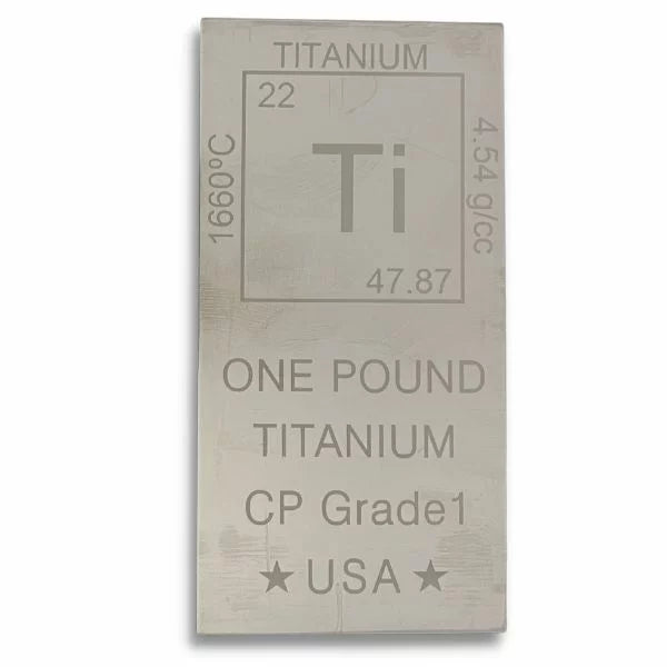 Elemetal 1 Pound Titanium Bar