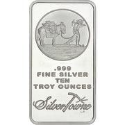 10oz SilverTowne Prospector Silver Bar Front