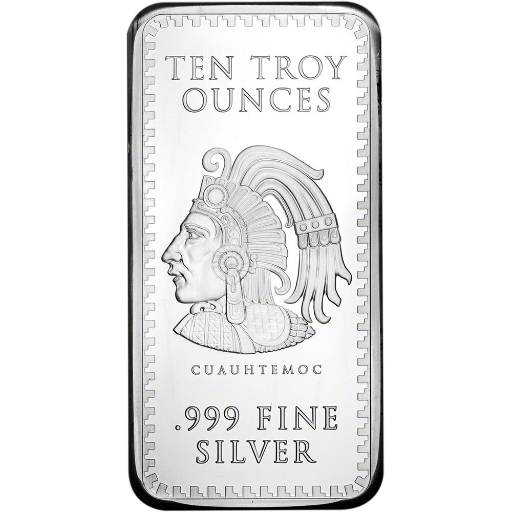 10 OZ SILVER BAR AZTEC CALENDAR