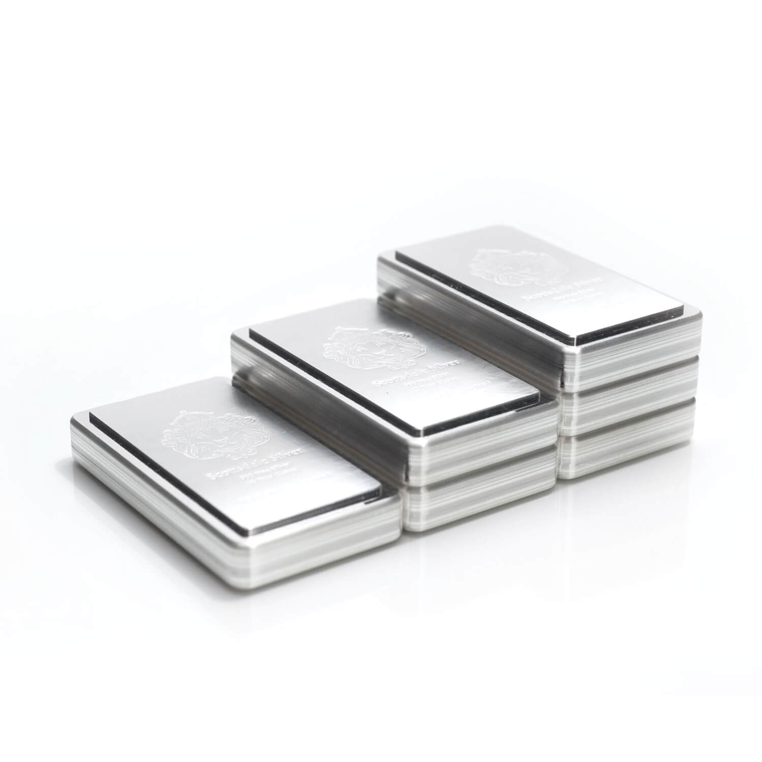 10 oz 999 Silver Scottsdale Mint Stacker Bar