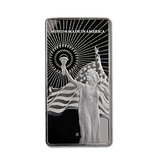 10 OZ SILVER BAR AMERICAN RESERVE COLUMBIA GODDESS ASAHI MINT