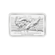 10 OZ SILVER BAR US INDEPENDENCE HIGH RELIEF AUSTRALIAN BULLION CO