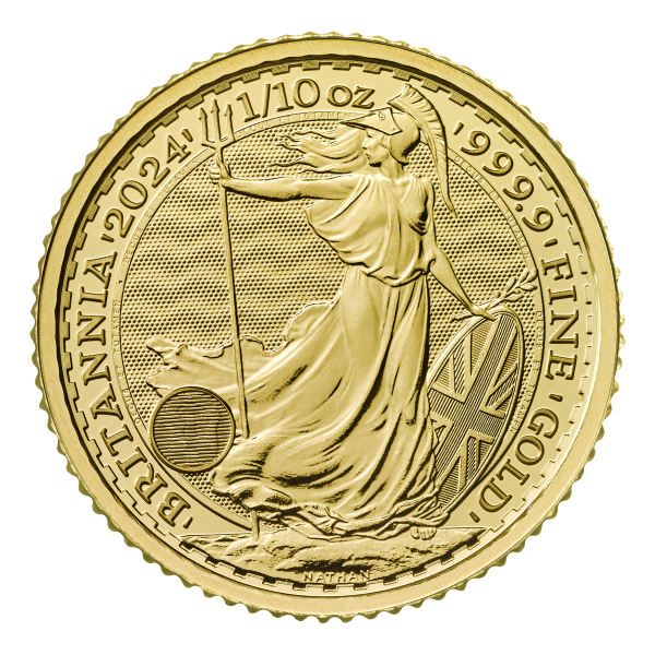 2024 1/10 OZ GREAT BRITAIN GOLD BRITANNIA