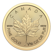 2024 1/10 OZ CANADIAN 9999 GOLD MAPLE LEAF COIN