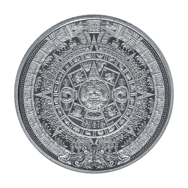 1/10 OZ 999 SILVER ROUND AZTEC CALENDAR