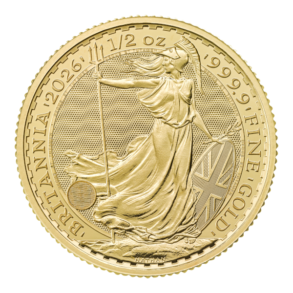 2026 1/2 OZ GREAT BRITAIN GOLD BRITANNIA