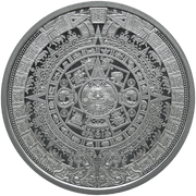 1/2 OZ 999 SILVER ROUND AZTEC CALENDAR