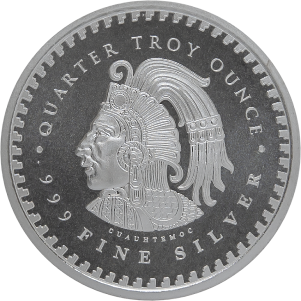1/4 OZ 999 SILVER ROUND AZTEC CALENDAR