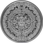 1/4 OZ 999 SILVER ROUND AZTEC CALENDAR