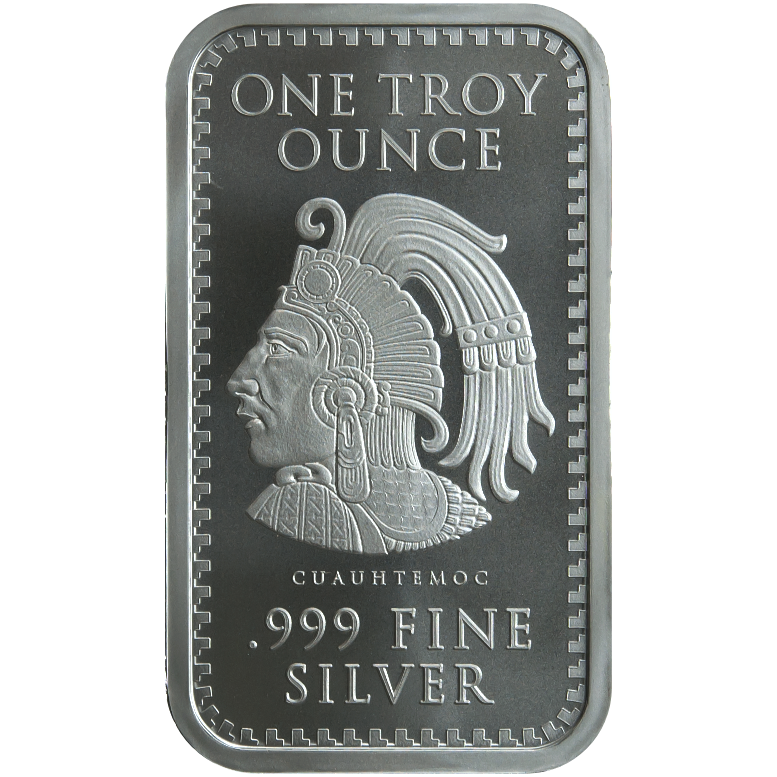 1 OZ 999 SILVER BAR AZTEC CALENDAR