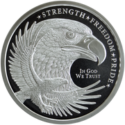 1 OZ 999 SILVER ROUND EAGLE GOLDEN STATE MINT