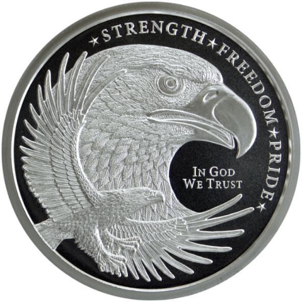 1 OZ 999 SILVER ROUND EAGLE GOLDEN STATE MINT