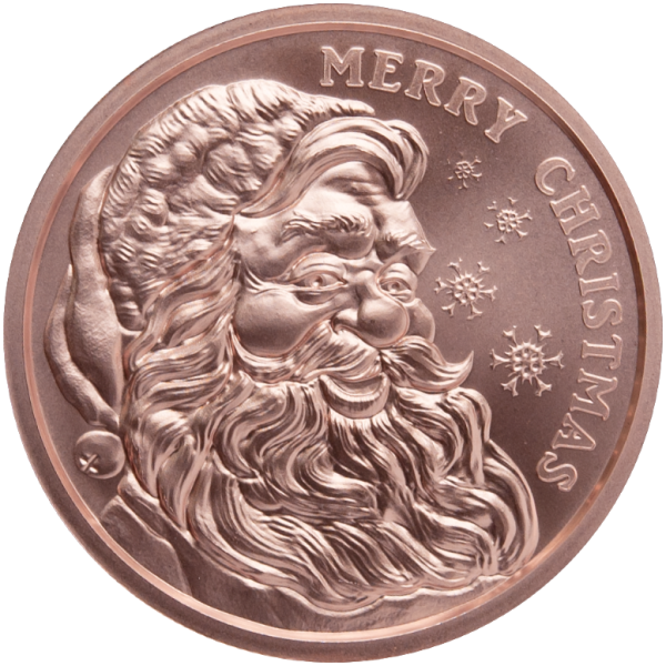 1 OZ COPPER ROUND SANTA CLAUSE 2023