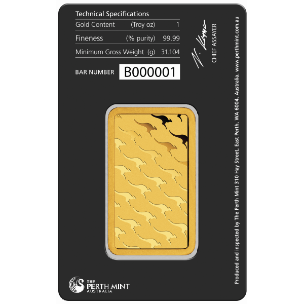 1 OZ GOLD BAR PERTH