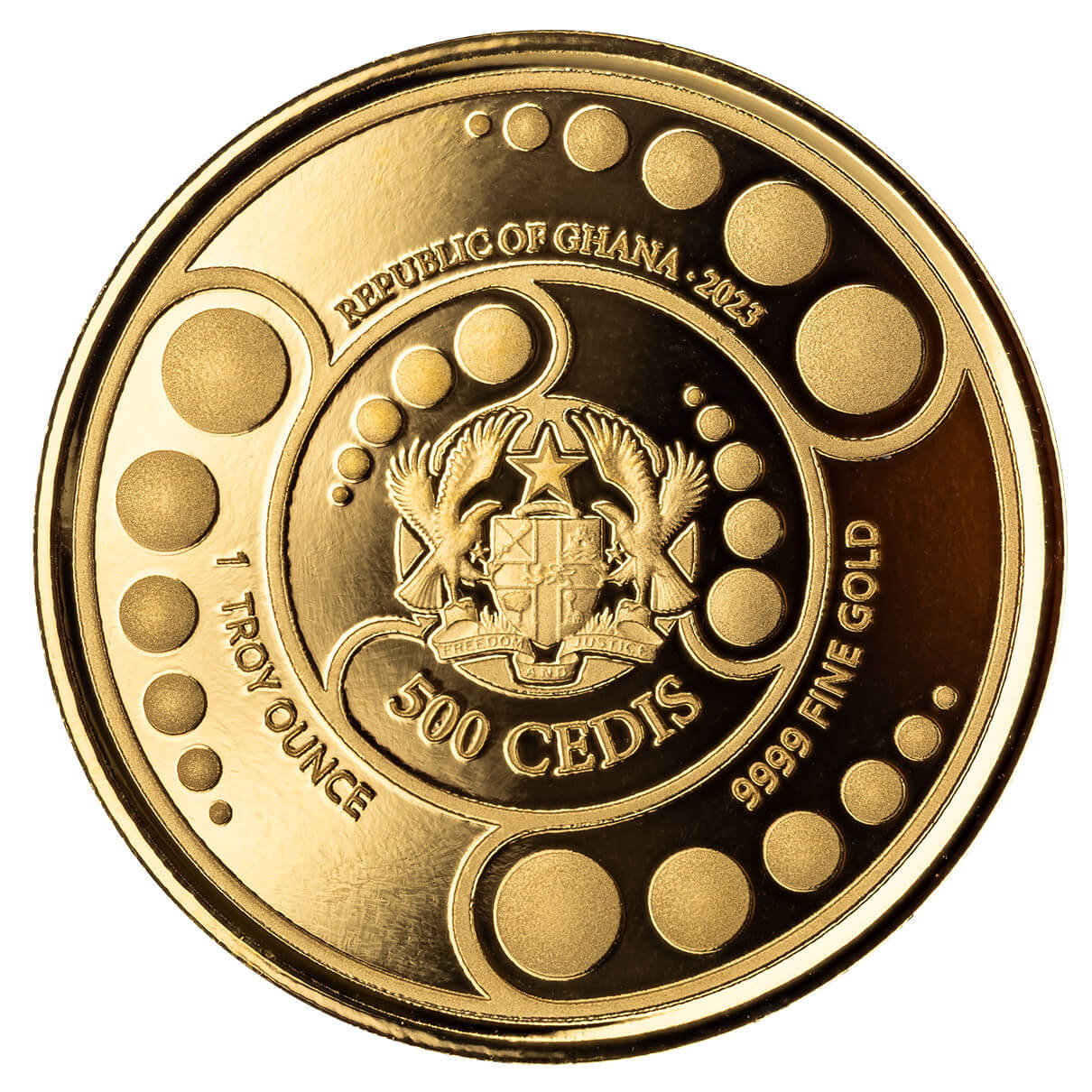 Scottsdale Mint 2023 Ghana Alien 1 oz Gold Proof with Color Coin