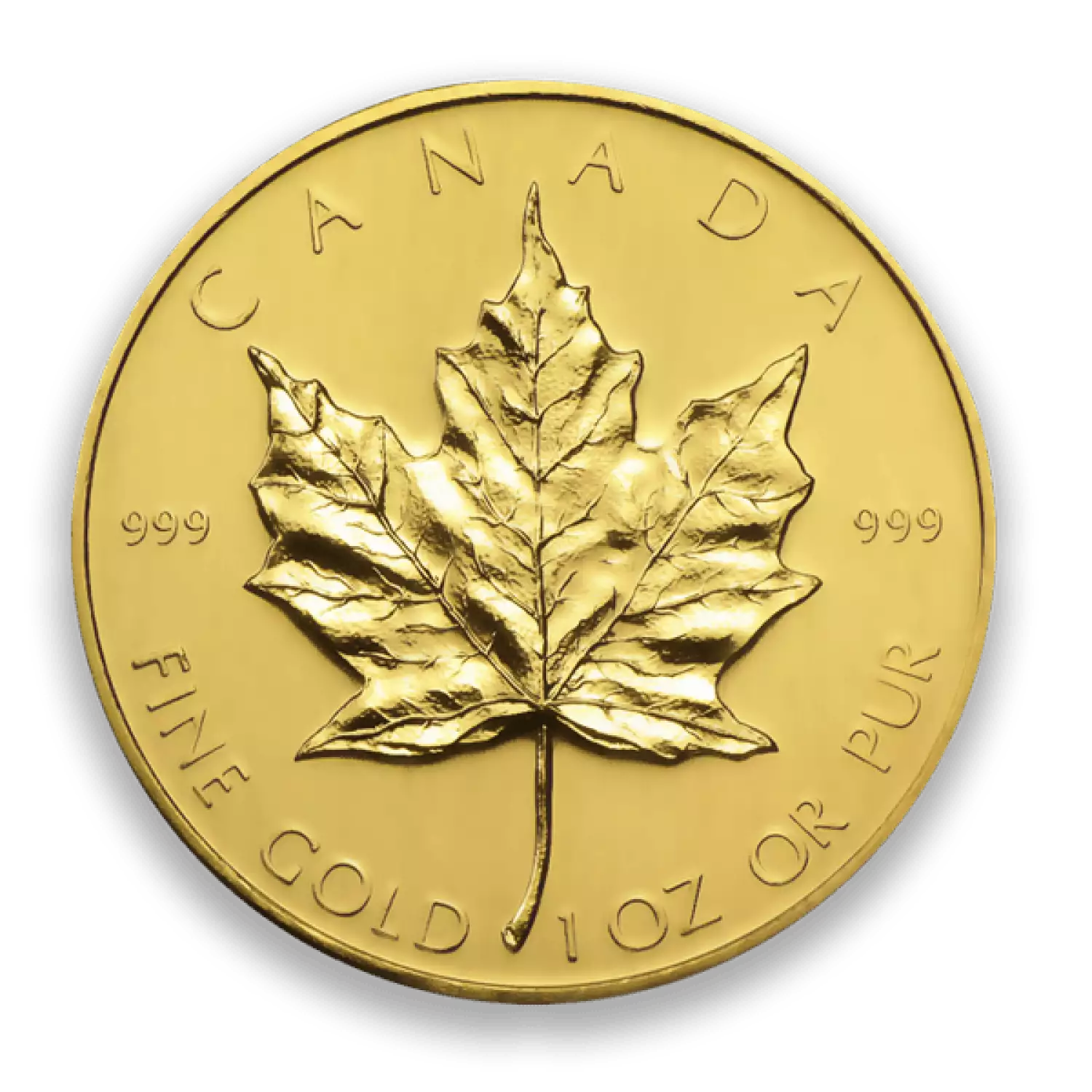 1 oz 999+ Gold Maple Leaf Coin Secondary Market