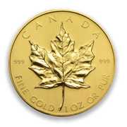 1 oz 999+ Gold Maple Leaf Coin Secondary Market