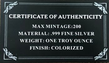 1 oz 999 SILVER "THESE COLORS DON'T RUN" ENAMELED BAR