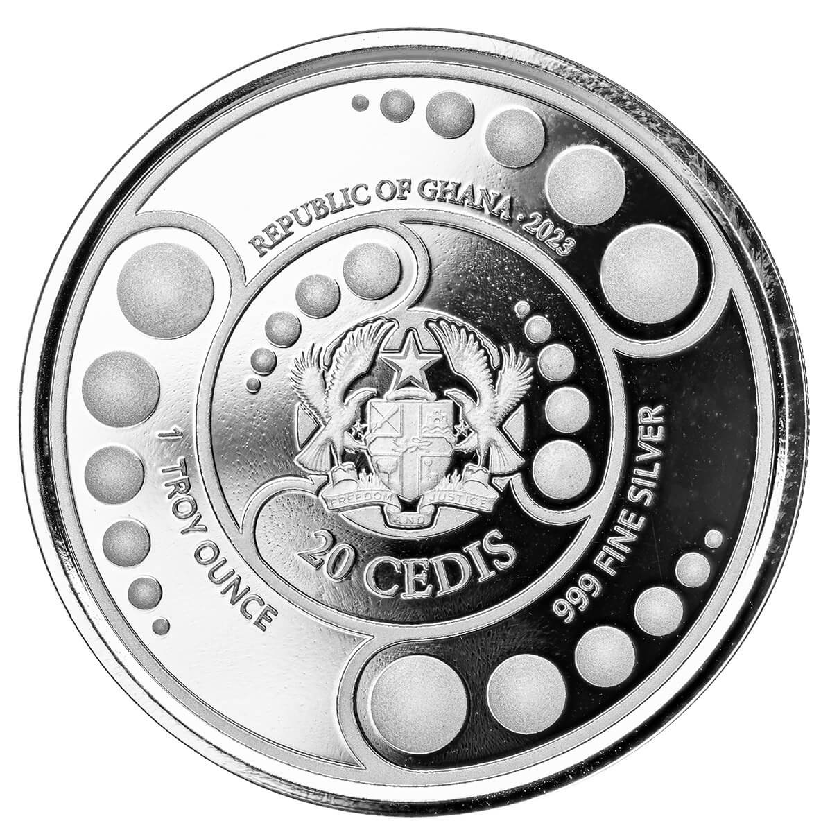 Scottsdale Mint 2023 Ghana Alien 1 oz Silver Color Proof Coin
