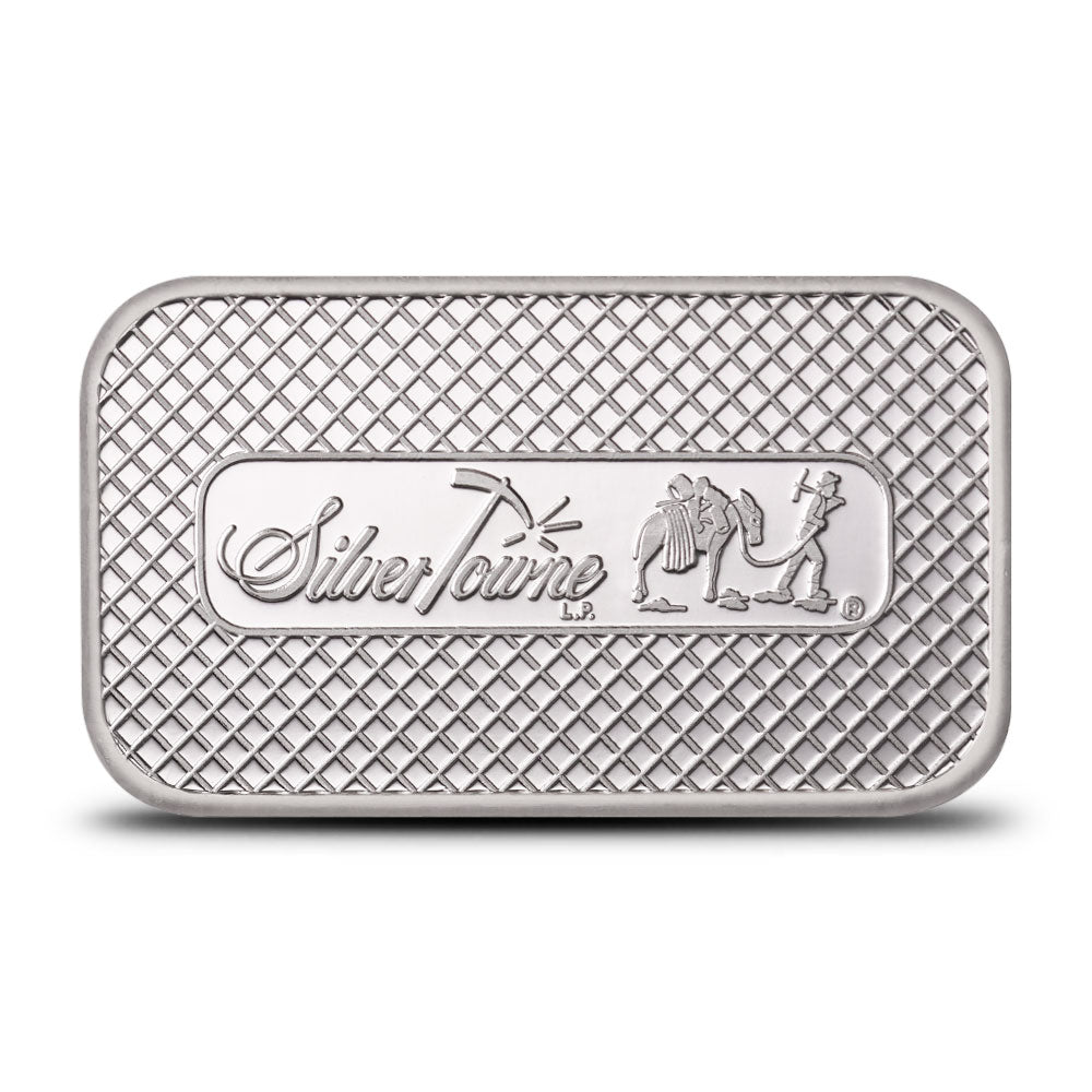 1 oz Silver Prospector Bar Back