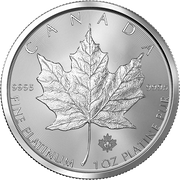 1 OZ PLATINUM CANADIAN MAPLE LEAF