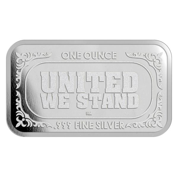 1 OZ SILVER BAR FLAG HIGHLAND MINT