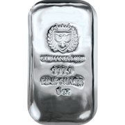 1 OZ 999 SILVER CAST BAR GERMANIA MINT
