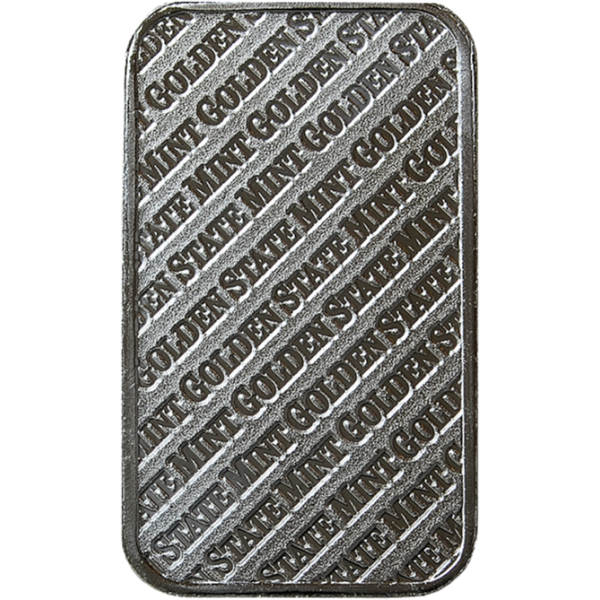 1 OZ SILVER BAR GOLDEN STATE MINT