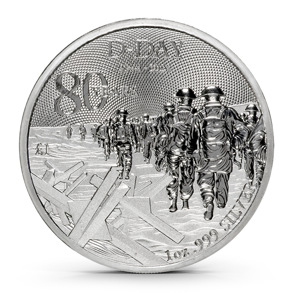 2024 1 OZ SILVER ALDERNEY D-DAY COIN