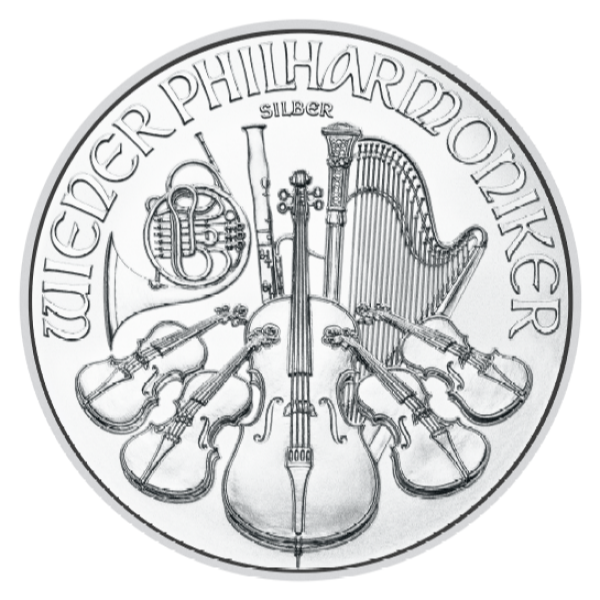 2024 1 OZ  AUSTRIAN 999 SILVER PHILHARMONIC COIN BU