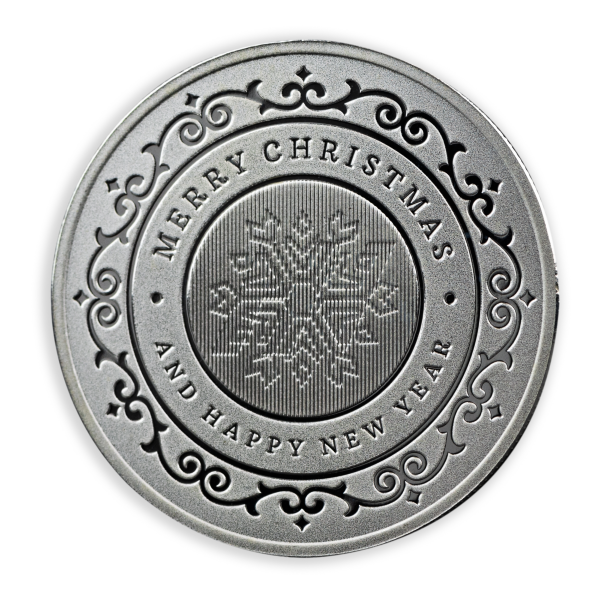 2023 1 OZ 999 SILVER ROUND CHRISTMAS ASAHI MINT
