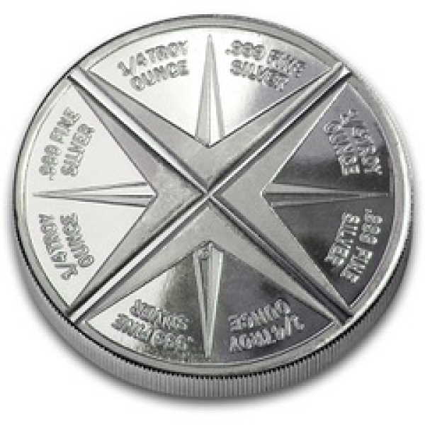 1 OZ SILVER ROUND DOUBLE DIVISIBLE