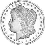 1 OZ 999 SILVER ROUND MORGAN HIGHLAND MINT