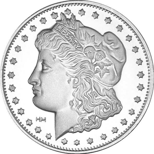 1 OZ 999 SILVER ROUND MORGAN HIGHLAND MINT