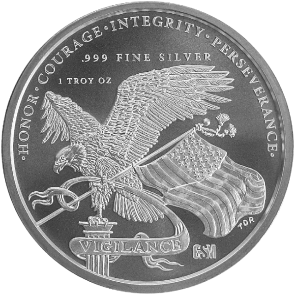 1 OZ 999 SILVER ROUND DONALD J TRUMP