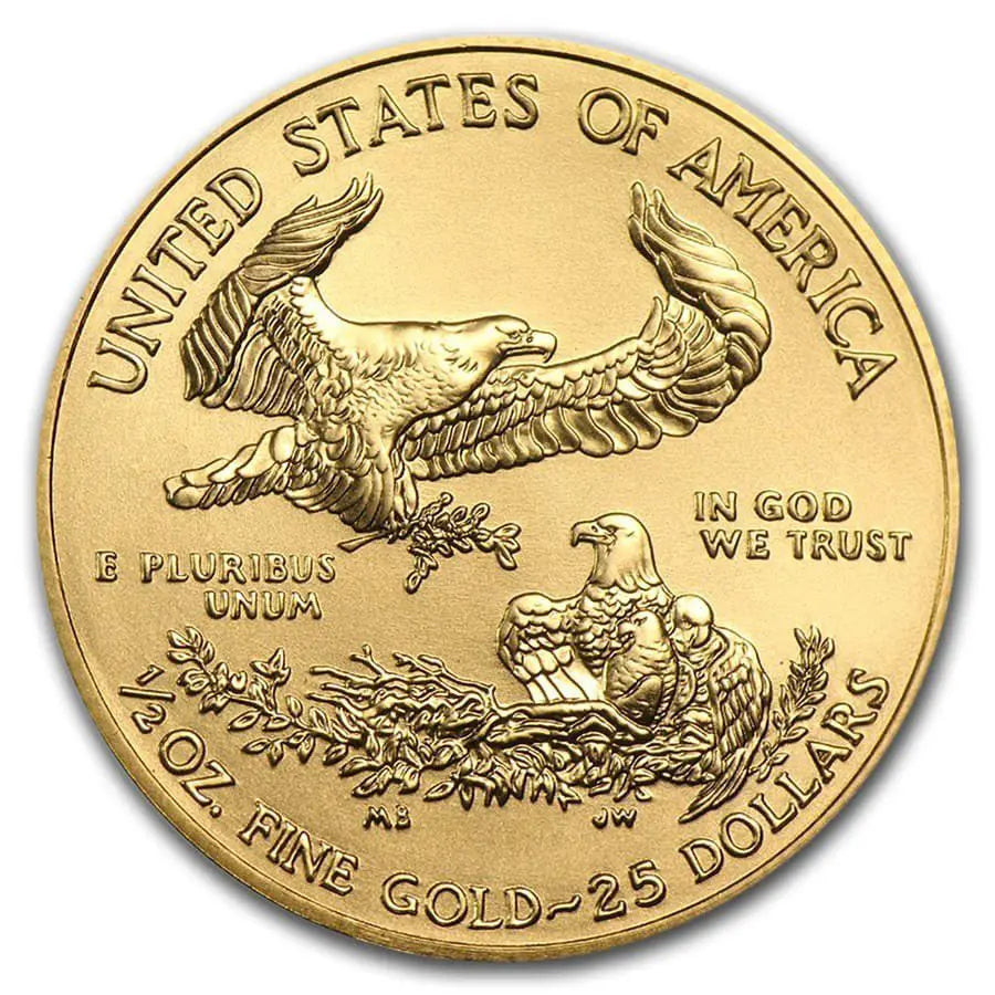 1/2 oz Gold American Eagle Coin AGE Random Year BU