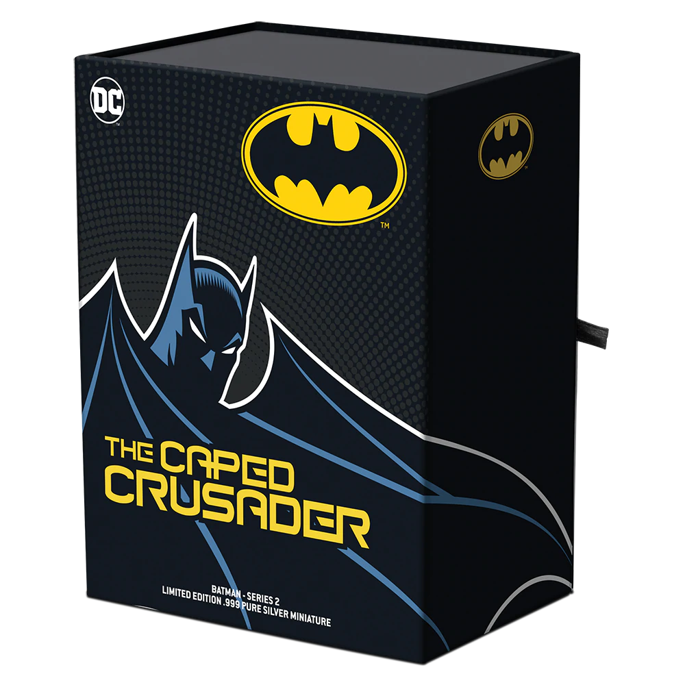 Batman The Caped Crusader Series 2 150 g Silver Mini Statue Limited Edition New Zealand Mint