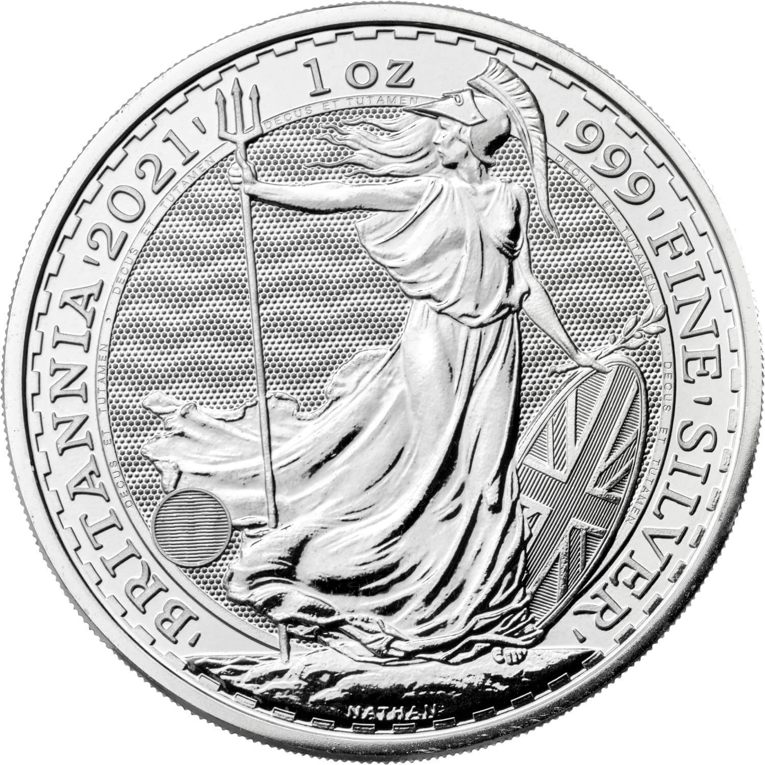 2021 1 oz Silver Britannia Coin from The Royal Mint 999