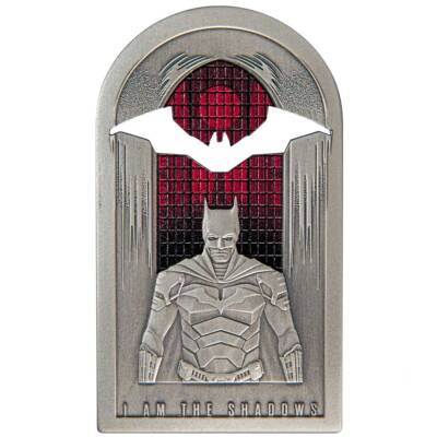 2022 The Batman 1 oz Silver Coin from New Zealand Mint with Logo Cutout