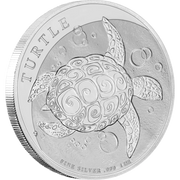 2022 1 oz 999 Silver Hawksbill Turtle Niue Coin by New Zealand Mint