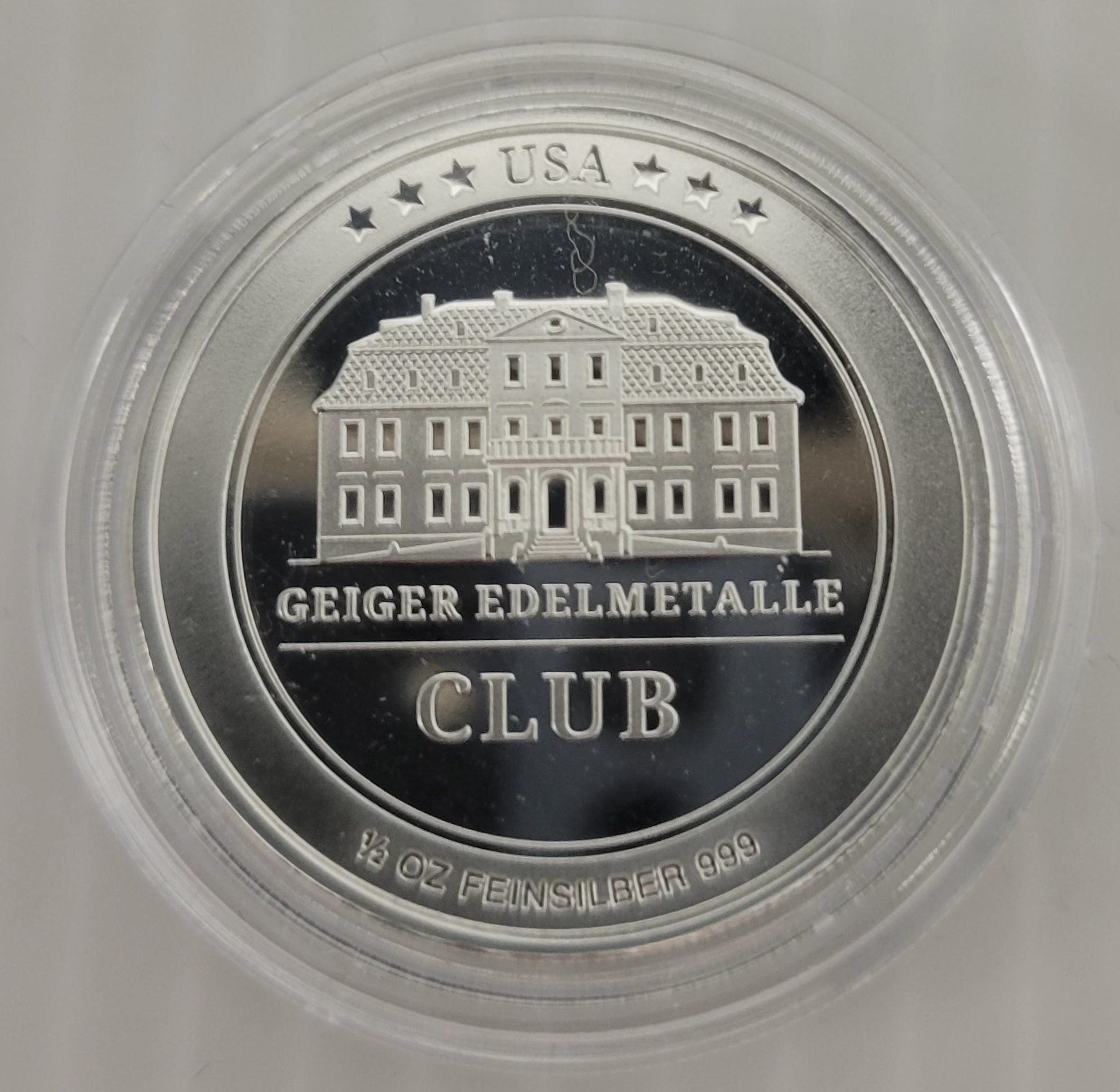 2021 Geiger Edelmetalle Limited Edition "Geiger Club" Round Set 1 g Gold and 1/2 oz Silver
