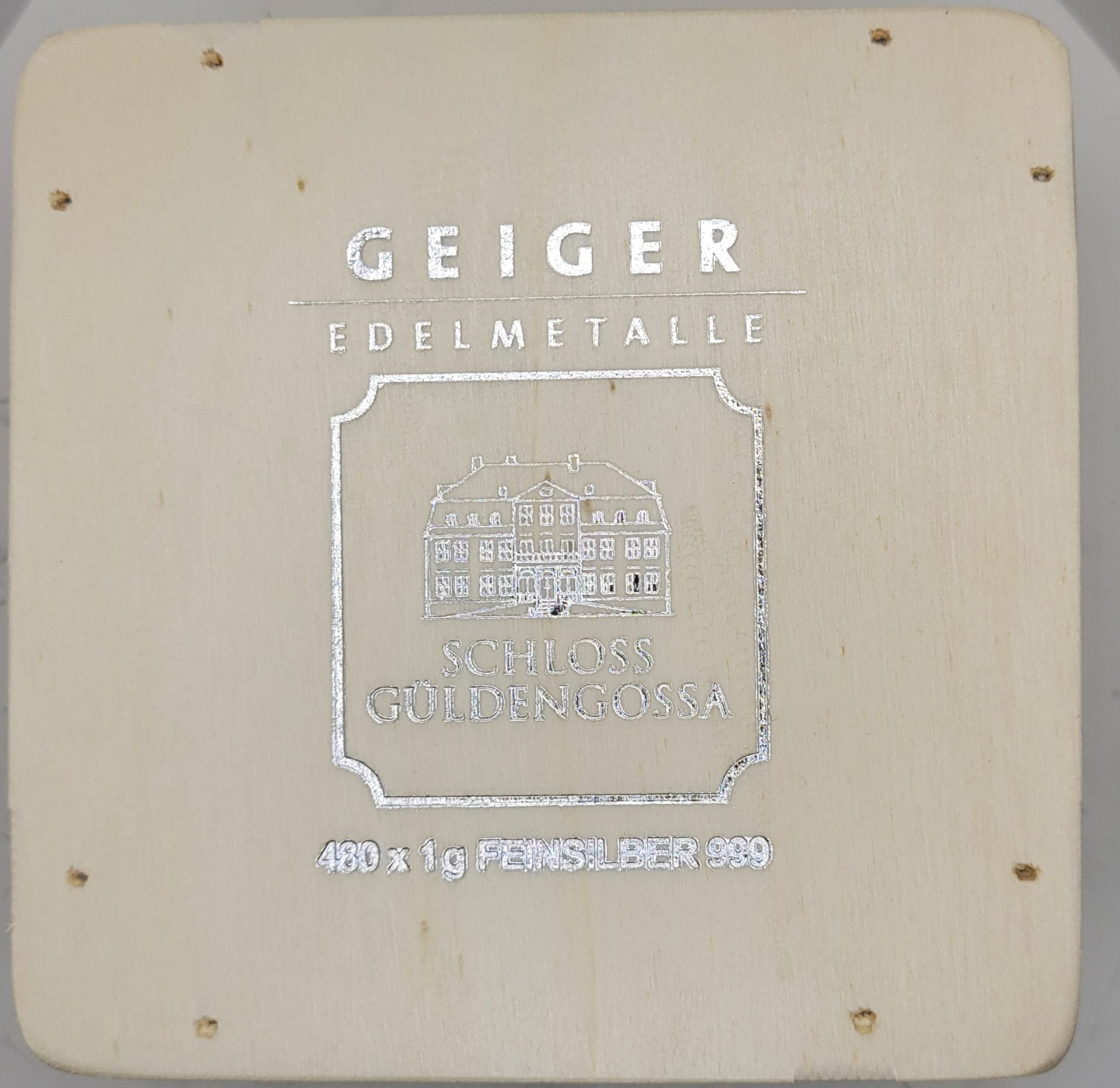 Geiger Edelmetalle Empty Wood Monster Box Case